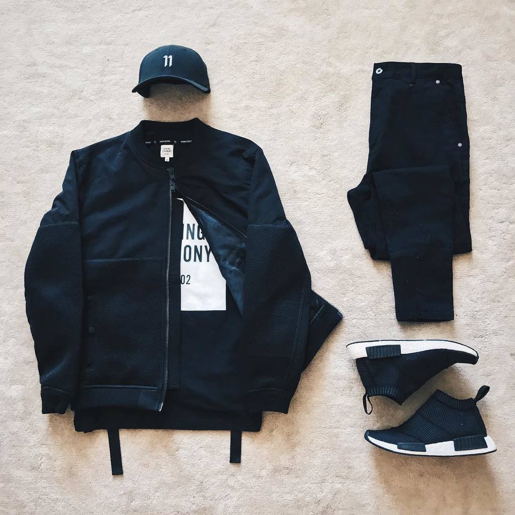 Black Bomber Outfit